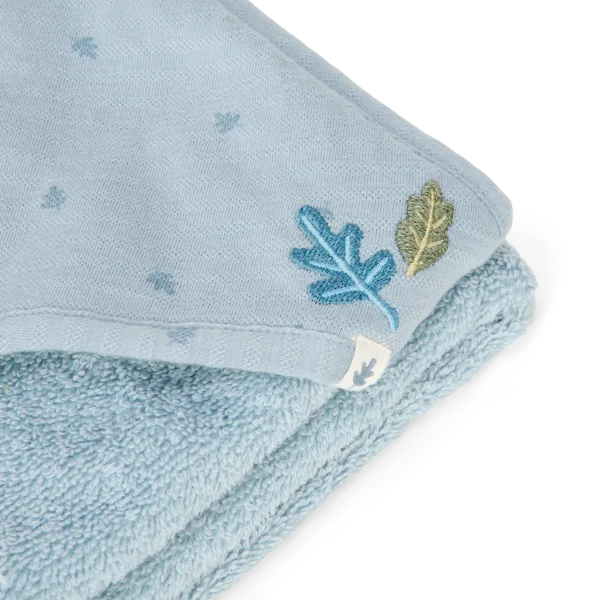 Бебешка Хавлия с Качулка Pure Denim Blue 100х100 cm