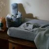 Бебешка Хавлия с Качулка Pure Denim Blue 100х100 cm