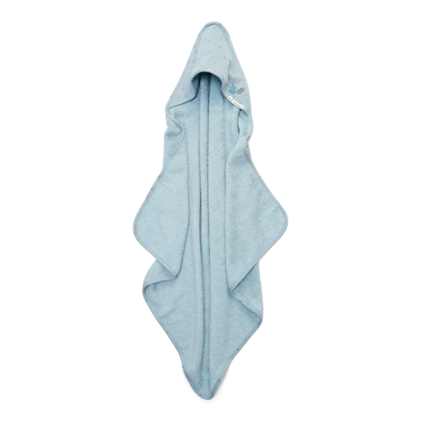 Бебешка Хавлия с Качулка Pure Denim Blue 100х100 cm