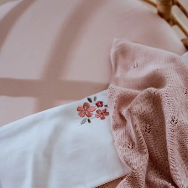 Бебешки Чаршаф с Ластик 40х80 см Pure Blossom