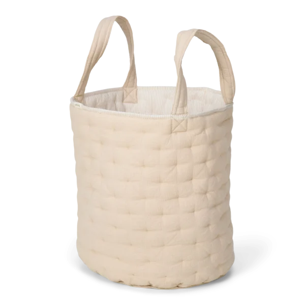Голям Кош за Играчки Pure Soft Beige Stripe