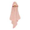 Бебешка Бродирана Хавлия с Качулка Flamingo Pink 75х75 cm