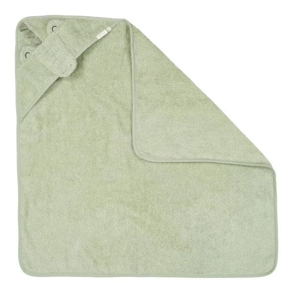 Бебешка Бродирана Хавлия с Качулка Safari Crocodile Green 75х75 cm