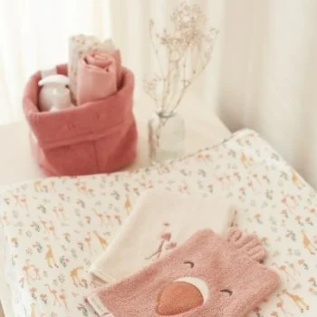 Бебешки Пелени 2 броя 70 х 70 cm Blooming Safari/Pink