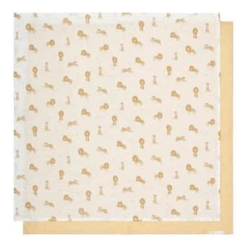Бебешки Пелени 2 броя 70 х 70 cm Safari Leo/Yellow