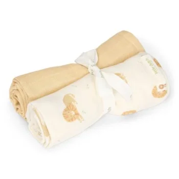 Бебешки Пелени 2 броя 70 х 70 cm Safari Leo/Yellow