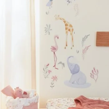 Стикери за Стена Blooming Safari