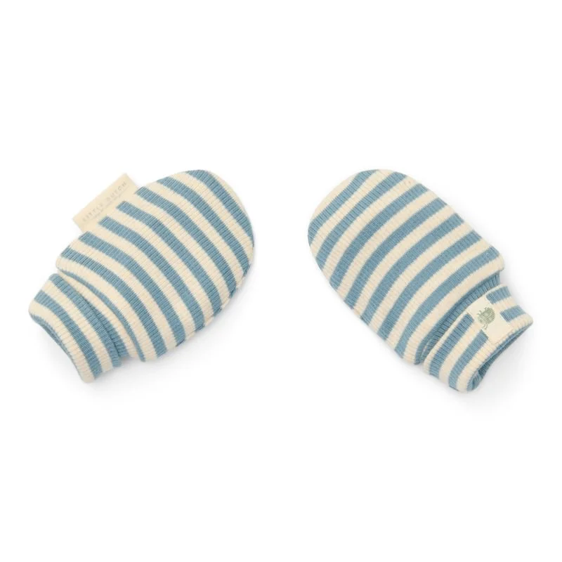 Бебешки Ръкавички за Новородено на Райета Stone Blue