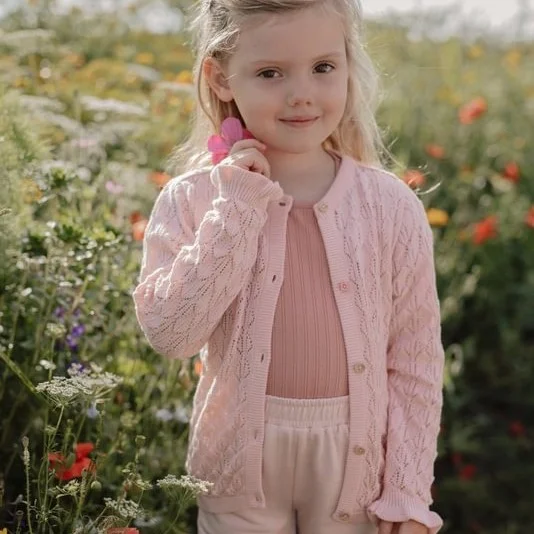 Детска Блуза с Къс Ръкав Pink Blush