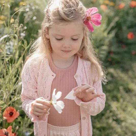 Детска Блуза с Къс Ръкав Pink Blush