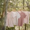 Детска Блуза с Къс Ръкав Creme