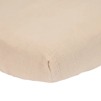 Детски Чаршаф с Ластик 60х120 см Муселин Pure Beige