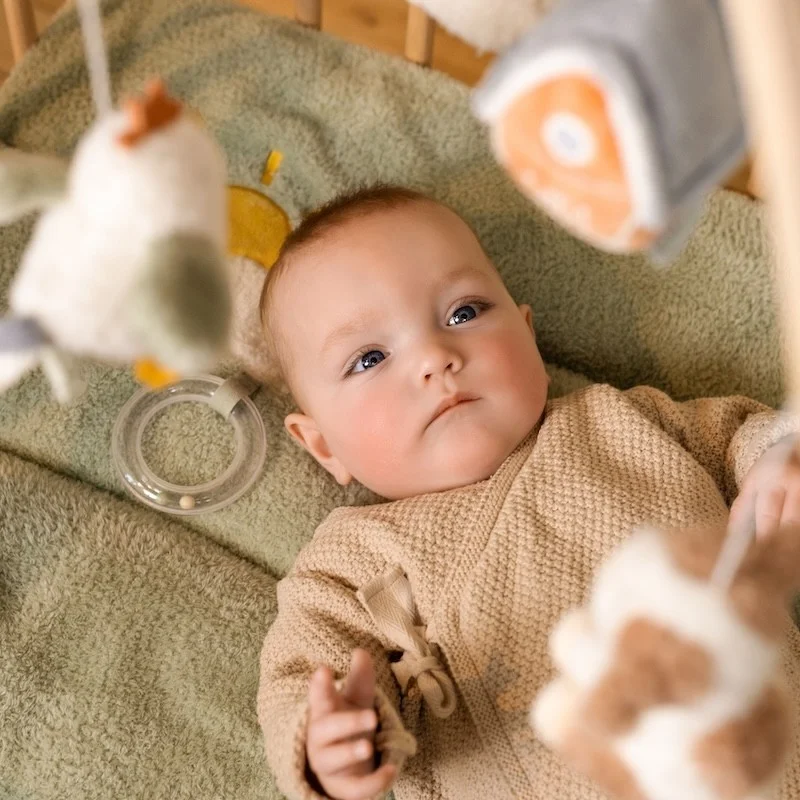 Дървена Музикална Въртележка за Легло Little Farm