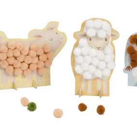 Креативни Карти за Игра с Помпони Little Farm