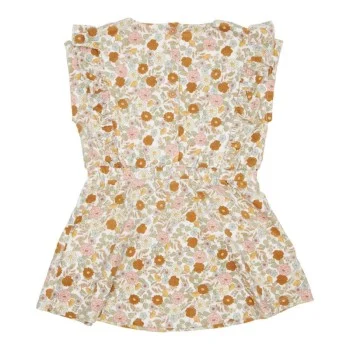 Рокля без Ръкав Рипсено Кадифе Vintage Little Flowers