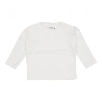 Блуза с Дълъг Ръкав и Джобче Soft White