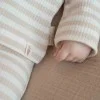 Бебешка Блуза с Дълъг Ръкав Райета Sand/White