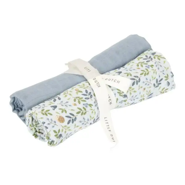 Бебешки Пелени 2 броя 70 х 70 cm Forest Adventure/Denim Blue
