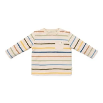 Детска Блуза с Дълъг Ръкав и Джобче Multi Stripe