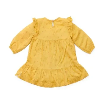 Детска Рокля с Дълъг Ръкав Warm Yellow Blooming Flower