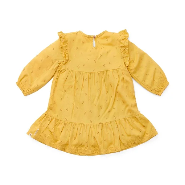 Детска Рокля с Дълъг Ръкав Warm Yellow Blooming Flower