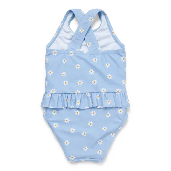 Детски Цял Бански Костюм с Къдрички Daisies Blue - 62/68