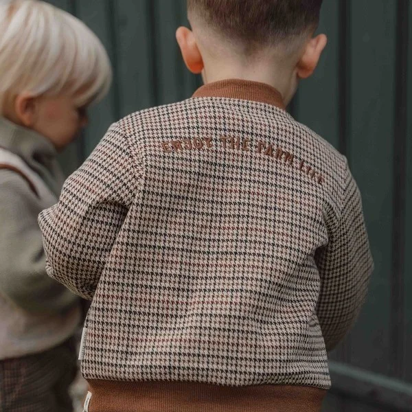 Детско Карирано Яке Brown Little Farm