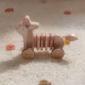 Дървена Играчка за Дърпане Сърничка Fairy Garden