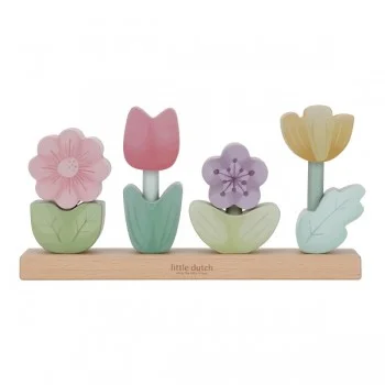 Дървена Низанка Цветя Fairy Garden