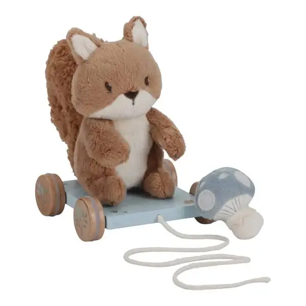 Мека Играчка за Дърпане Катеричка Forest Friends