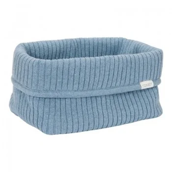 Плетен Кош за Съхраненение Pure Denim Blue Голям