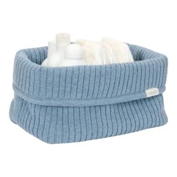 Плетен Кош за Съхраненение Pure Denim Blue Голям