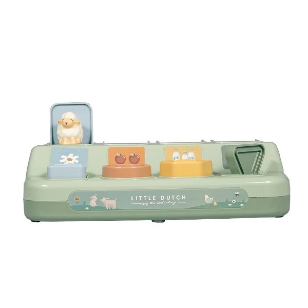Занимателна Бебешка Играчка Pop-up Animals Little Farm