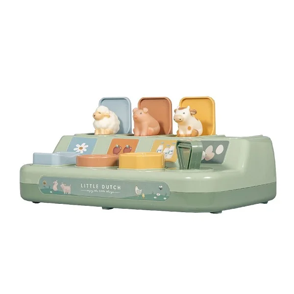 Занимателна Бебешка Играчка Pop-up Animals Little Farm