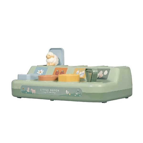 Занимателна Бебешка Играчка Pop-up Animals Little Farm