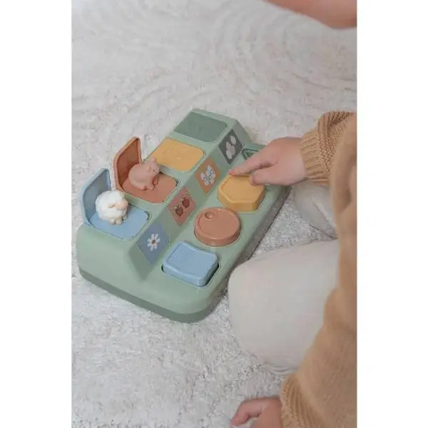 Занимателна Бебешка Играчка Pop-up Animals Little Farm