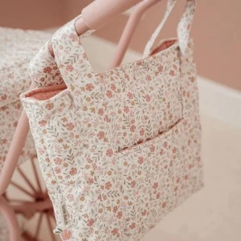 Чанта за пелени за кукли Soft Flowers