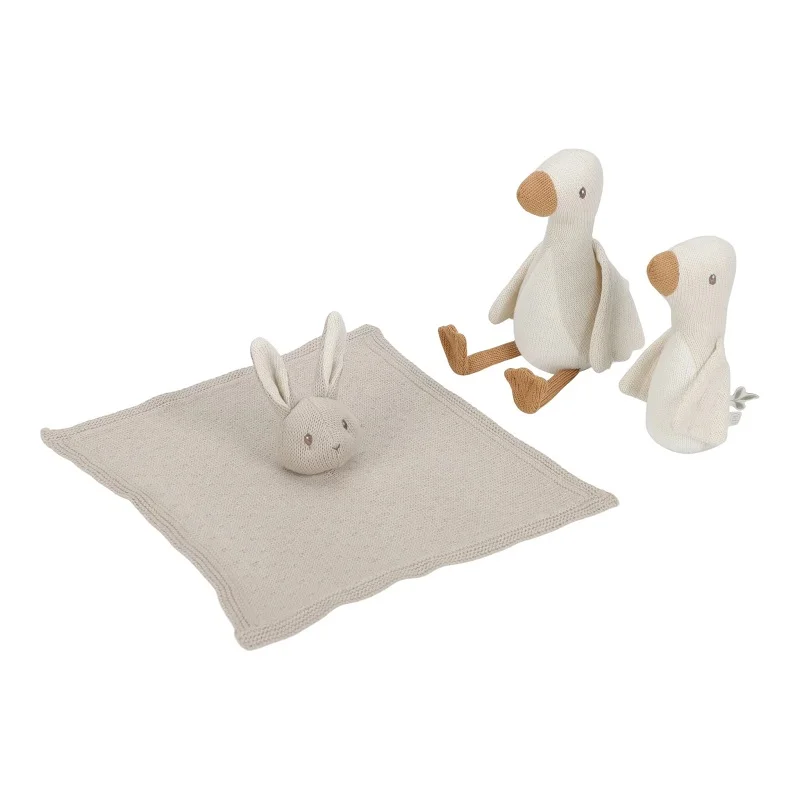 Подаръчна Кутия с Меки Плетени Играчки новородено Newborn Naturals