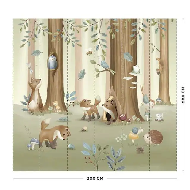 Фототапет за Детска Стая Forest Friends
