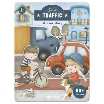 Книжка със Стикери Jim’s Traffic
