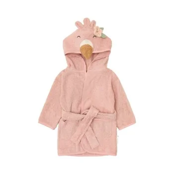 Бебешки Хавлиен Халат за Баня Flamingo Pink  86-92