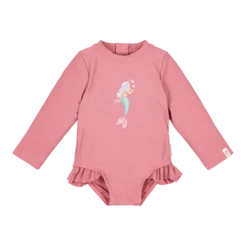 Детски Цял Бански Костюм с Дълъг Ръкав Dreamy Pink