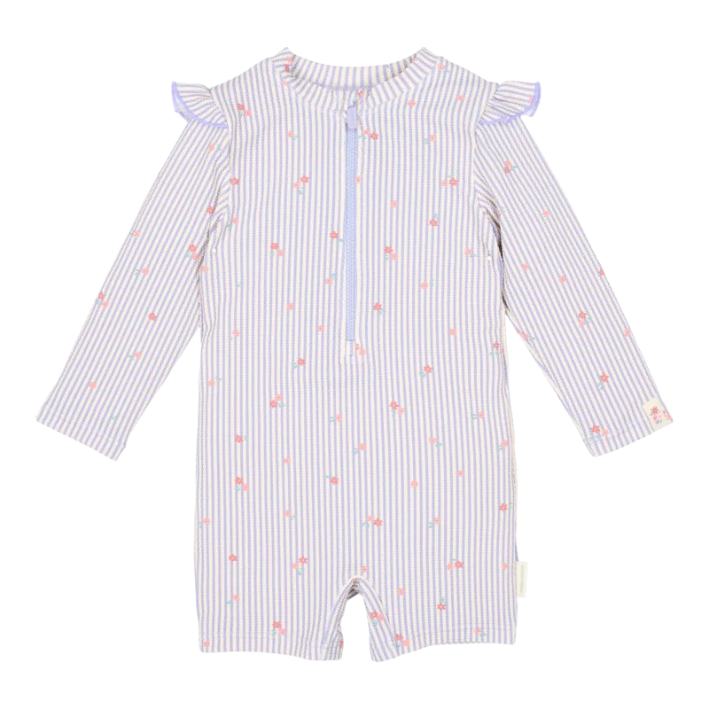 Детски Цял Бански Костюм с Дълъг Ръкав Dreamy Stripes