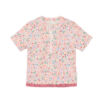 Детски Бански, Тениска с Къс Ръкав Dreamy Flowerfield