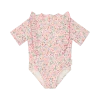 Детски Цял Бански Костюм с Къс Ръкав Dreamy Flowerfield