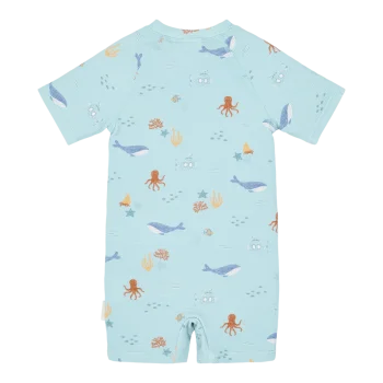 Детски Цял Бански Костюм с Къс Ръкав Ocean Friends