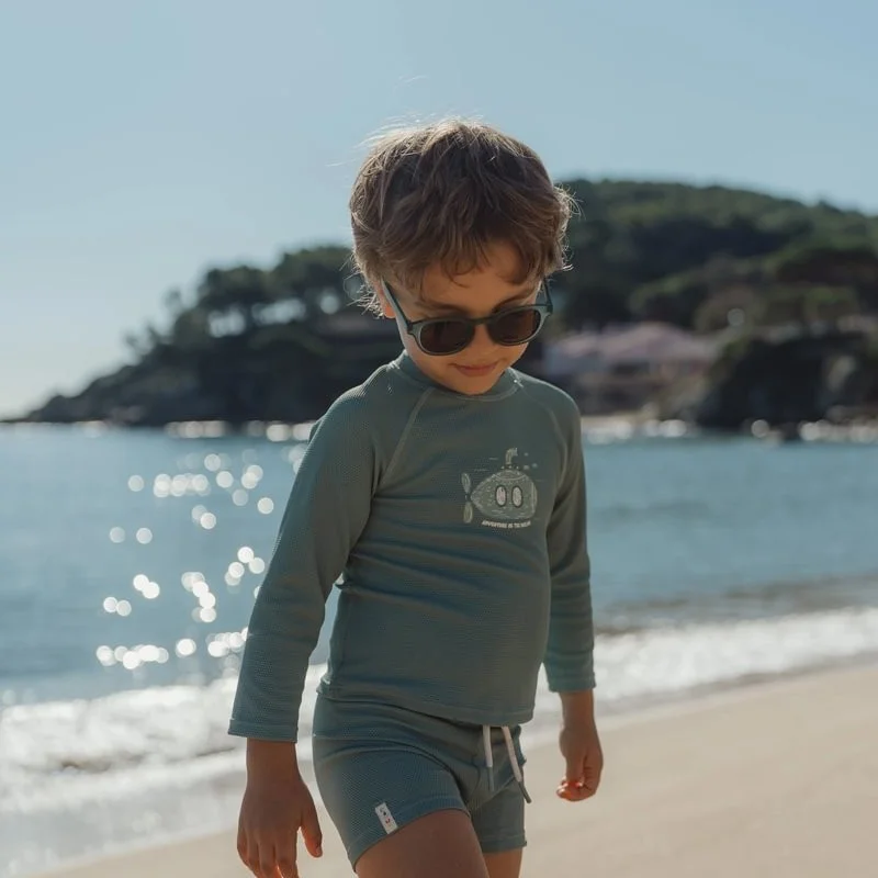 Детски Бански, Тениска с Дълъг Ръкав Ocean Green