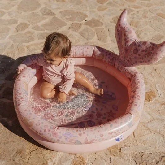 Детски Цял Бански Костюм с Дълъг Ръкав Dreamy Seashells