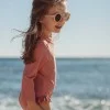 Детски Цял Бански Костюм с Дълъг Ръкав Dreamy Pink