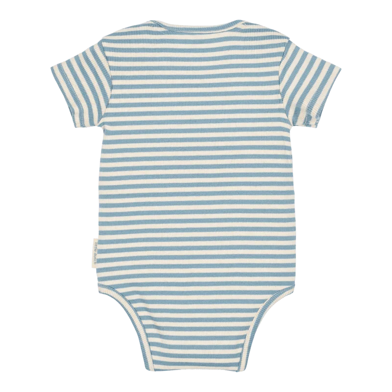 Бебешко Боди с Къс Ръкав Stone Blue Stripe